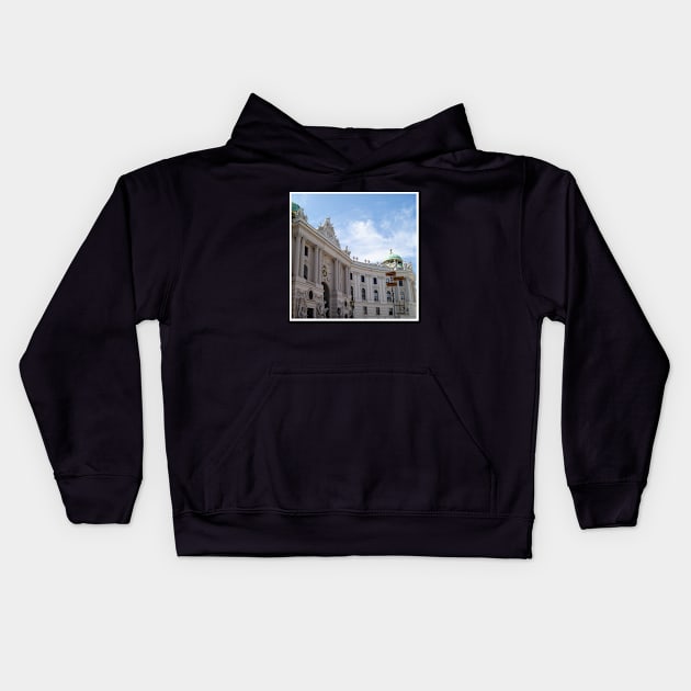 Beautiful Vintage Photography from Vienna Austria Europe Streets of Vienna Discover new places Travel the world Kids Hoodie by BoogieCreates